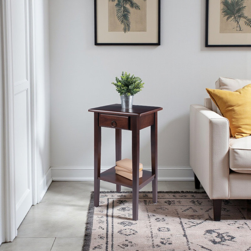 Alaia End Table, Brown