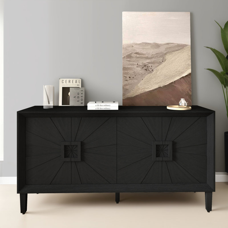 Console 59,82 po, Noir