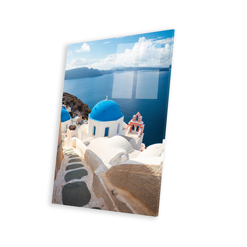 Oia, Santorini sur impression plastique / acrylique