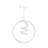 Modern Adjustable Chandelier, 15.7 x 15.7 x 15.7 inches | Aluminum Body with White Electrostatic Coating | LED Socket (6500K, 40-60W) | Sleek Design for Dining Room, Living Room, and Entryway - Brighten Your Space!-462938789