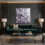 "Abstract Florals" 42, art mural sur toile bleue-1495728153
