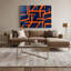 «Hard Edge», art mural bleu sur toile 14-1634118611