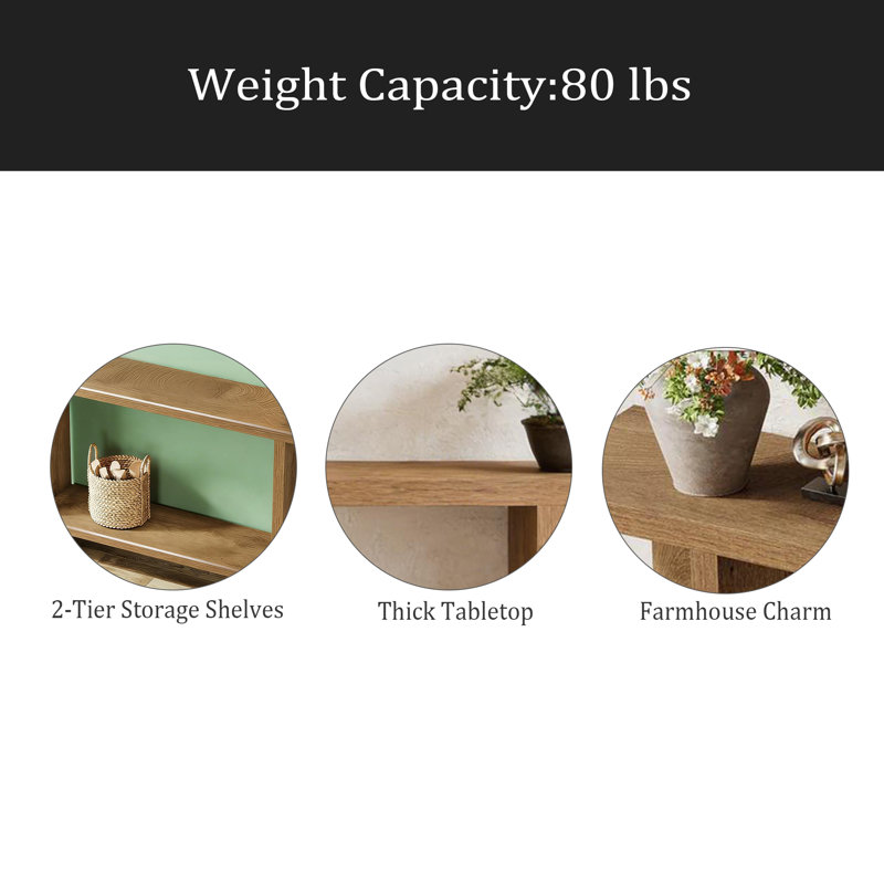 Double-Layer Storage Sofa Table,Hallway Table,Console Table