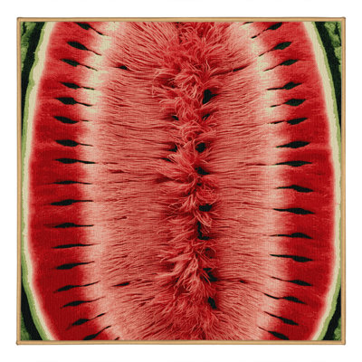 Washable Watermelon Seedless Fruits Area Rug