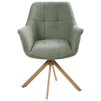 50cm H Tufted Polyester Upholstered Metal Upholstered Back Side Chair