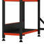 Reversible 110Cm W Computer Desk,Home Office Desk Gaming Table With Storage Shelf&LED Lights-1480465960