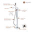 Robinet de baignoire à fixation au sol à poignée simple Calder-61901567