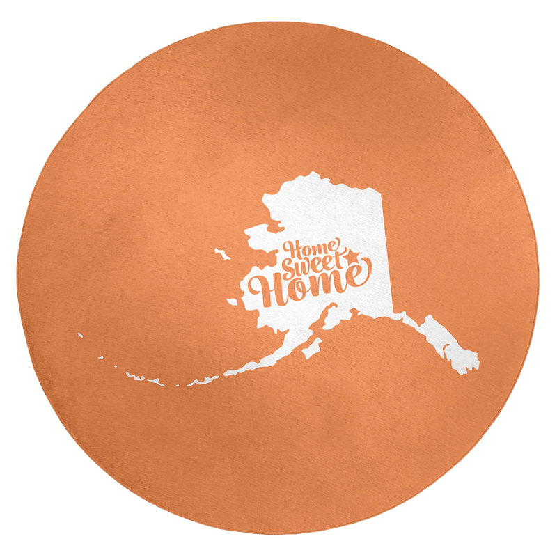 Chenille Indoor Rug, Round 5'
