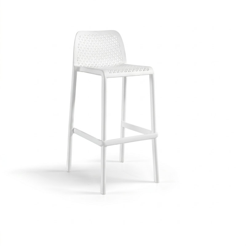 Outdoor Stool, White, 3
