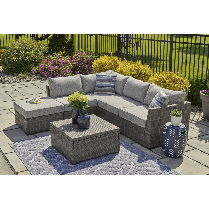 Jorja 5 - Person Modular Patio Conversation Set