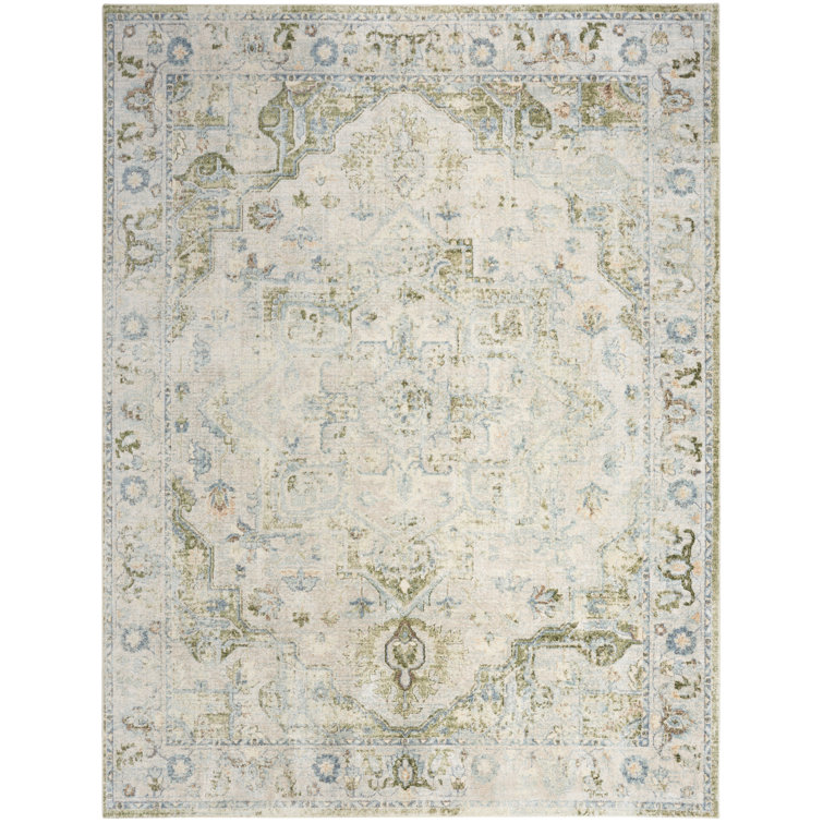 Tapis bleu lavable à la machine Haydel