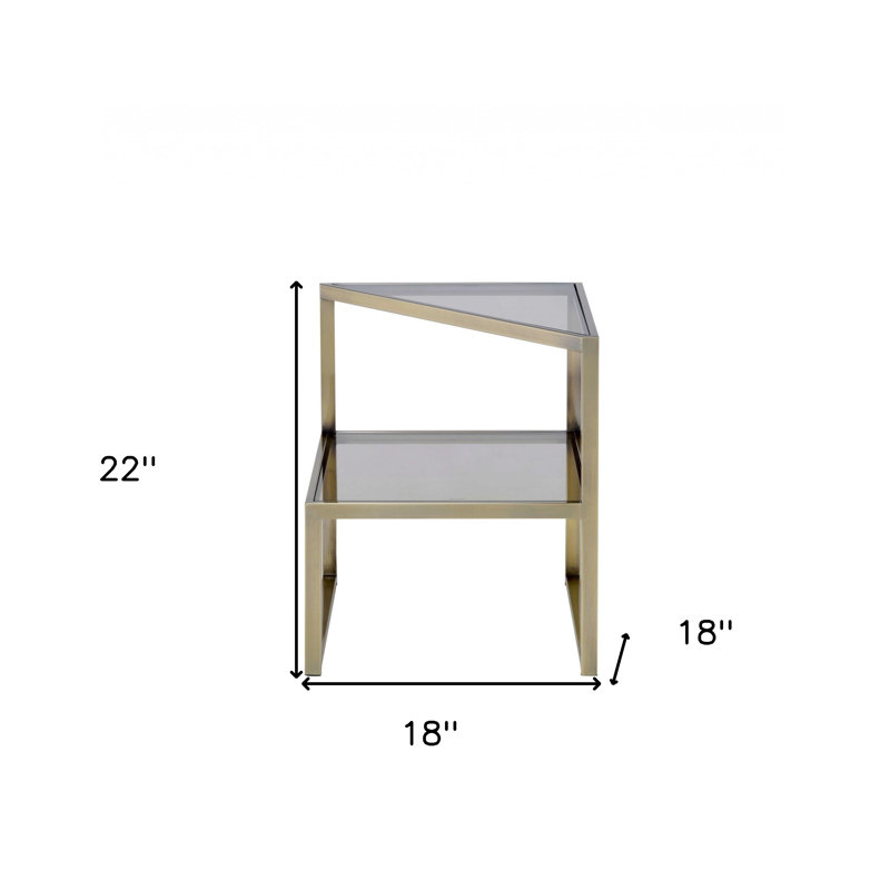 Lumpkin Glass Top End Table