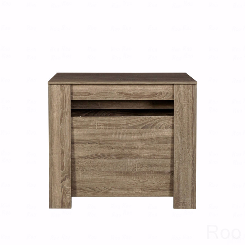 Extendable Dining Table (Up to 118.5" Long), Light Brown