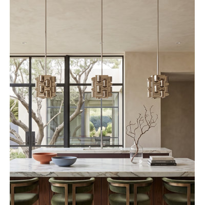 Phillips Collection Arete Pendant Light, Stainless Steel
