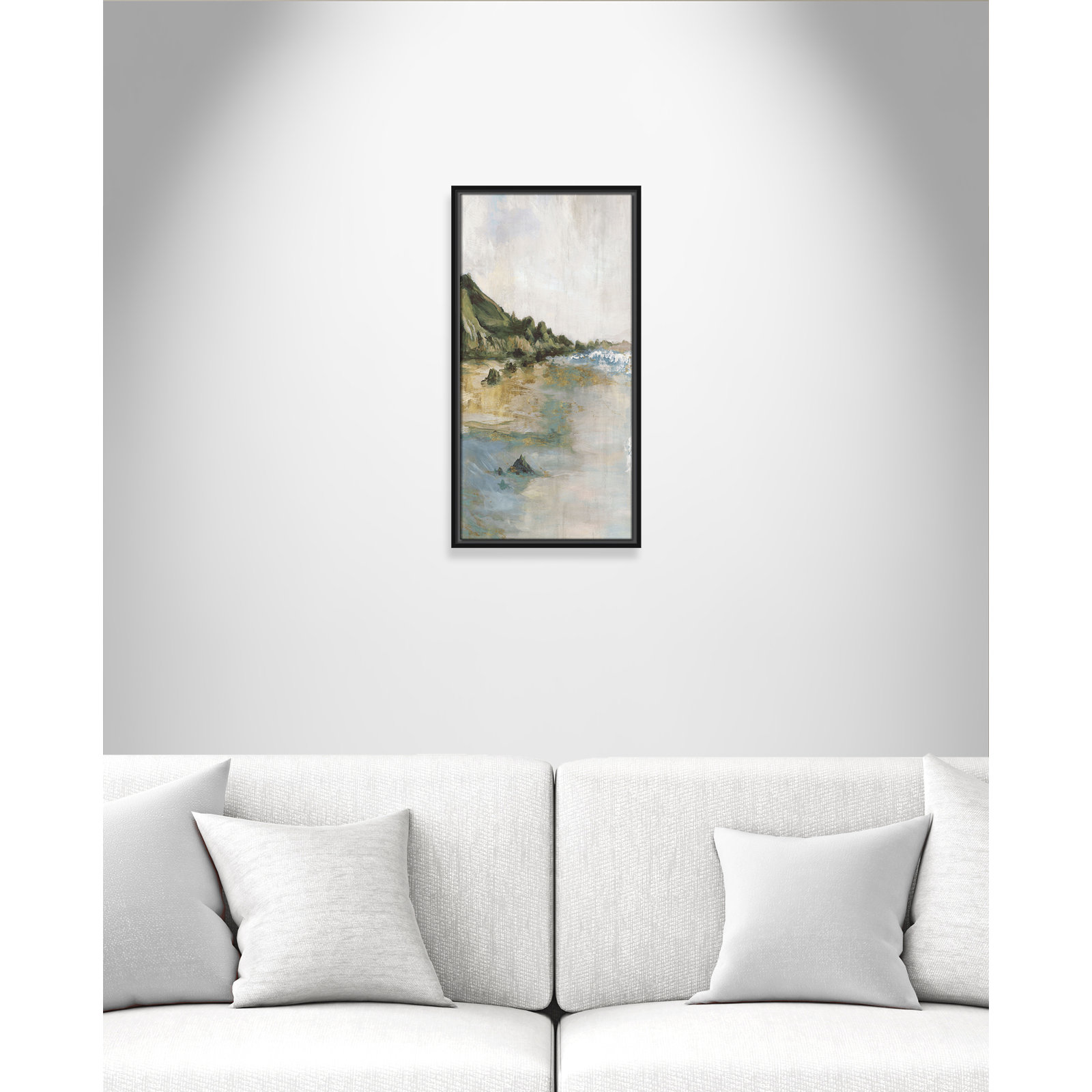 Cordoba "Tide's Edge" Print, 25.5" H x 13.5" W, Black