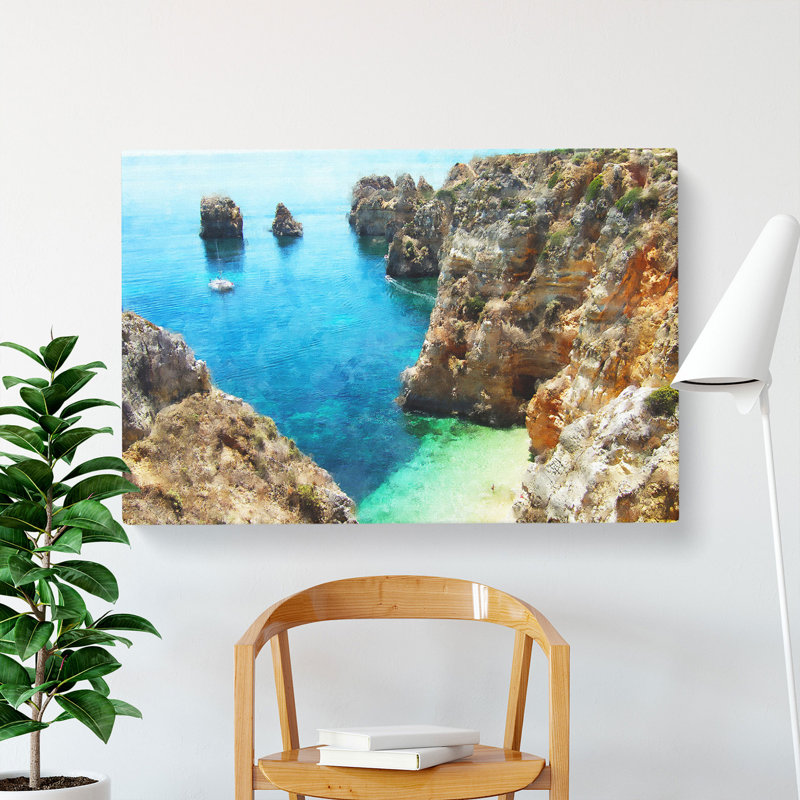 Coast of Portugal - Wrapped Canvas, 40cm H x 60cm W x 3cm D