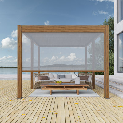 Pull Down Privacy Screen for Pergola Only fits Causeway Bay Brand Pergola