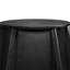 Table de salle à manger de 58,99 po en marbre artificiel blanc avec base en bois massif texturé noir, pour 6 à 8 personnes