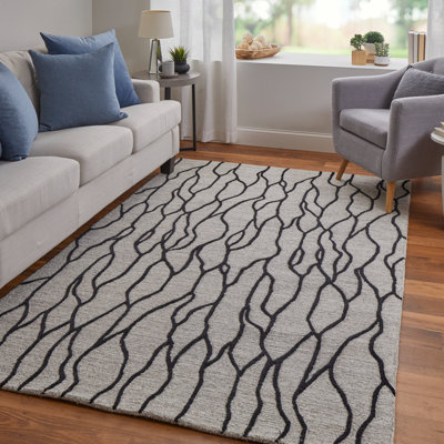 Hand Tufted Wool Abstract Indoor Rug