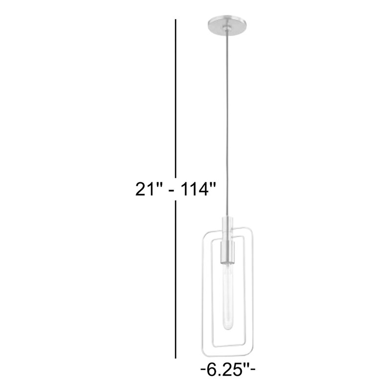 Masonville 1 - Light Pendant, Polished Nickel