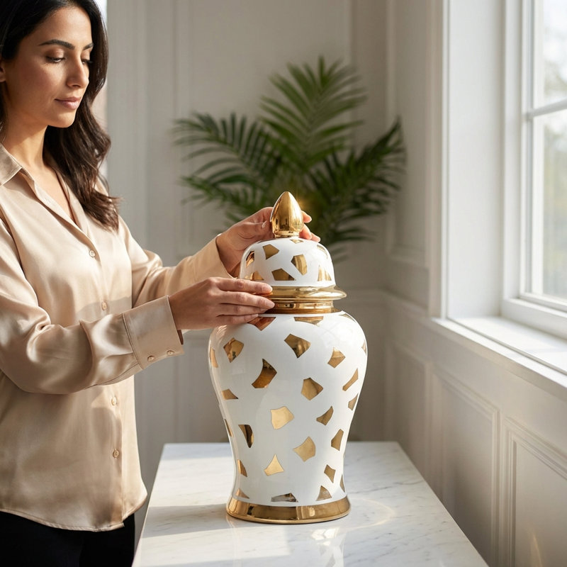 Karragh Handmade Ceramic Ginger Jar