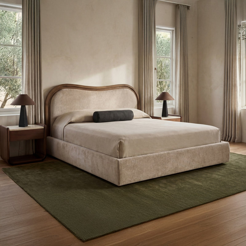 Camilla King Bed Oat, White, King