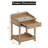 One Drawer Wood Nightstand-1609447809