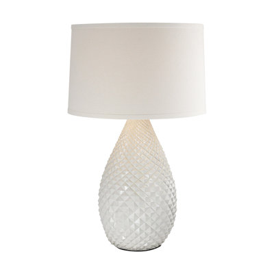 Lampe de table Trendon albâtre