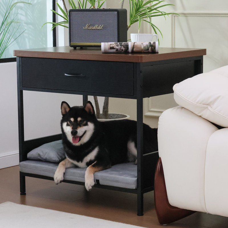Table de chevet pour chien, Noir, noir, noir, noir