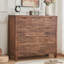 Armoire d'appoint en bois manufacturé brun massif