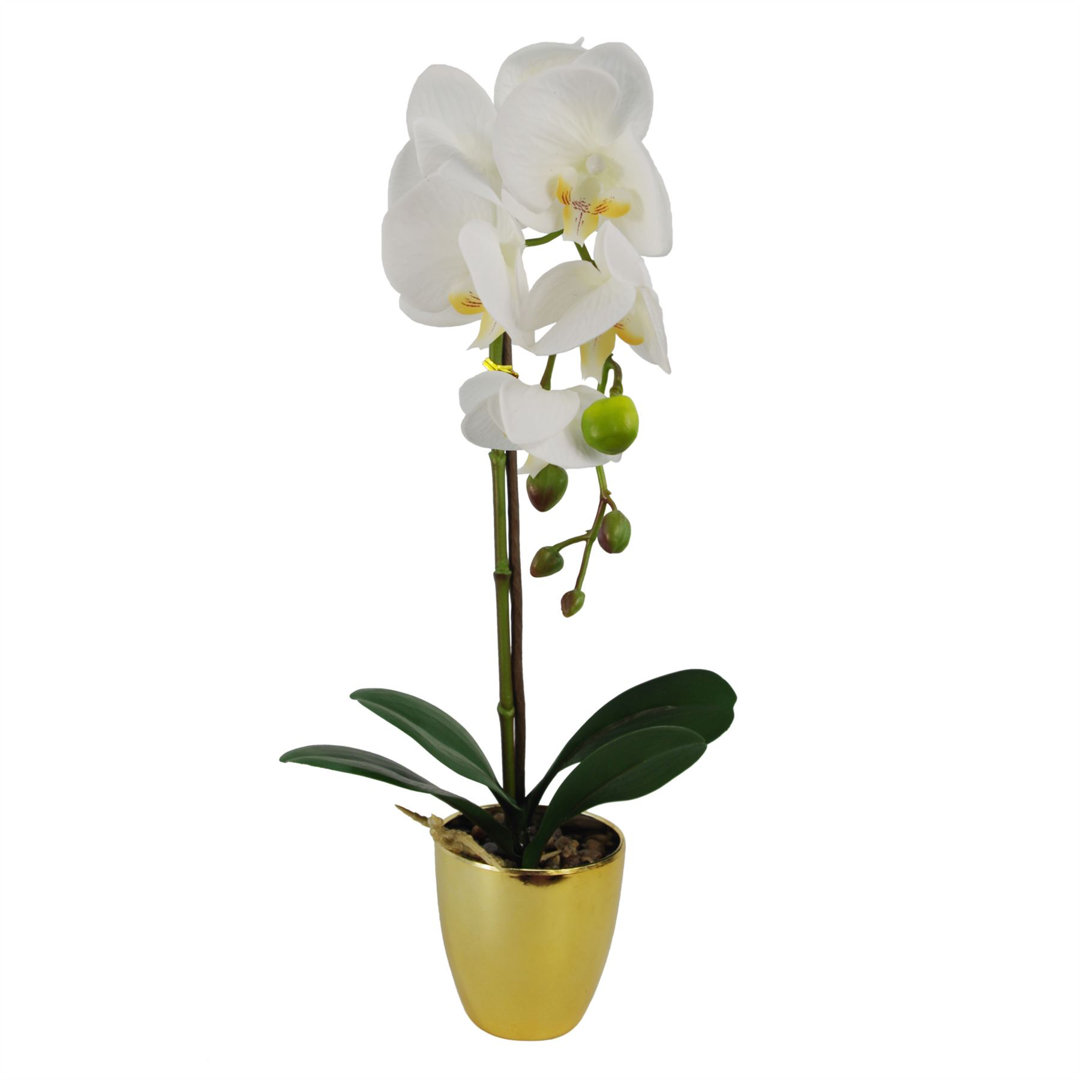 Plastic, Silk Artificial Arrangement in Pot