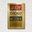 «Judy Chicago» par Gregory Constantine, art mural en métal doré, 24 po x 36 po-133532400