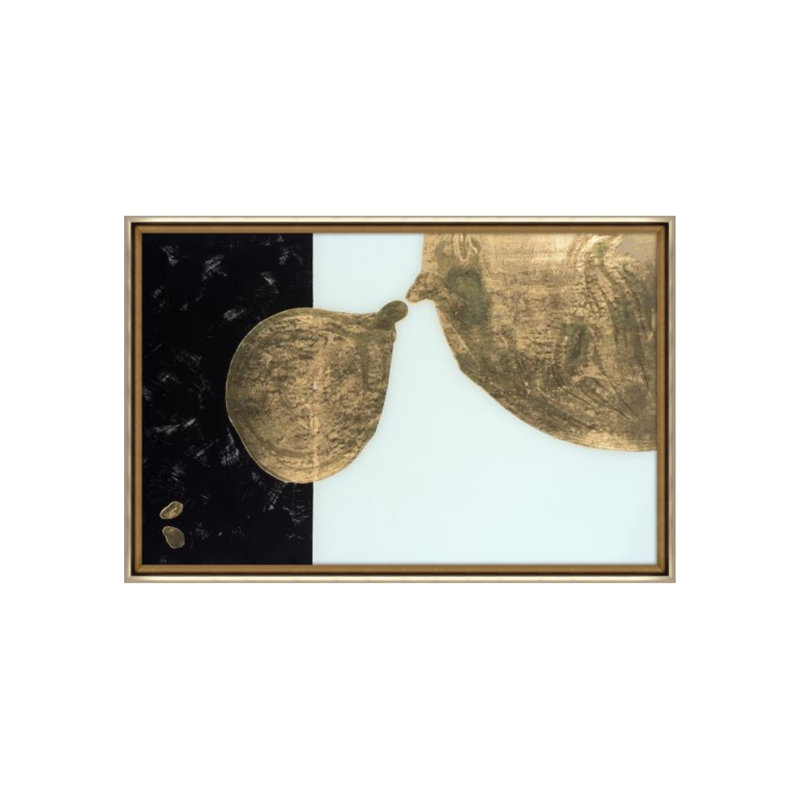 Gold Spill With Back II Print by DAWN SWEITZER, Gilded Gold, 30" H x 45" W
