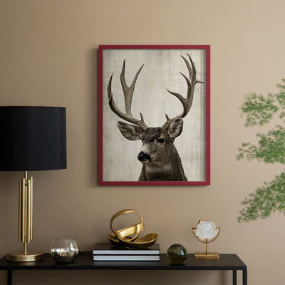 Colorado Buck Framed Print - Solid Wood