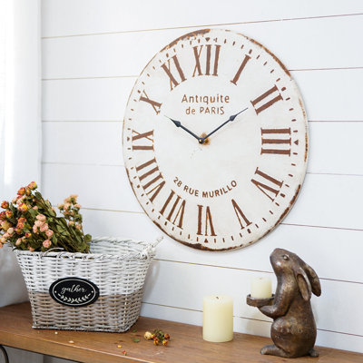 Eleutherius Steel and Iron Analogue Wall Clock