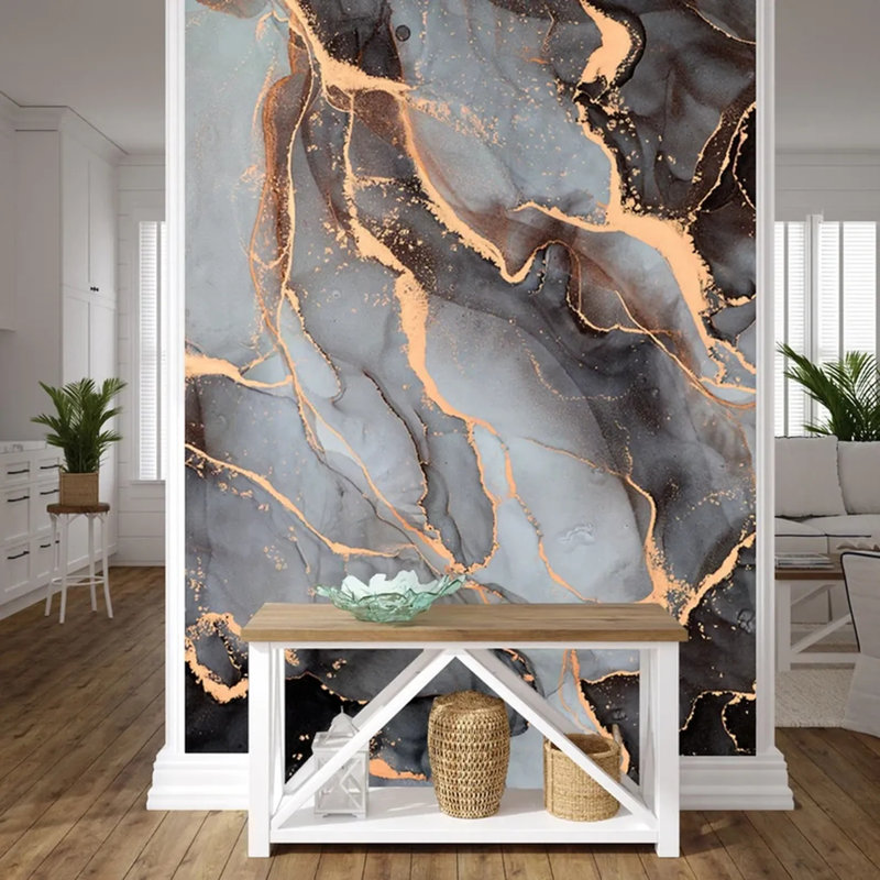 Lava Luxe: Molten Elegance, 236" L x 118" W, Non-Woven