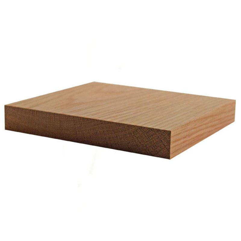  Tabouret de fenêtre de 5 1/4 po x 3/4 po S4S. Sans finition, Chêne rouge, L 5,25 po x H 0,75 po x P 94 po