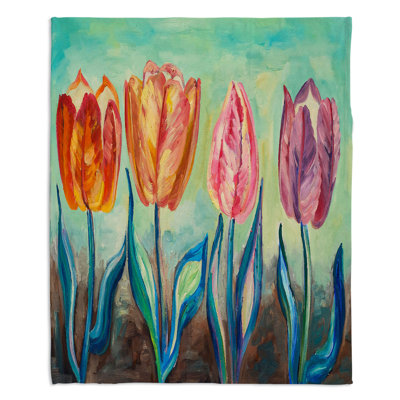 Couverture sherpa doux pour tulipes 1
