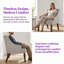 Fauteuil en tissu avec pieds en bois massif UnaNoxa-1744341957