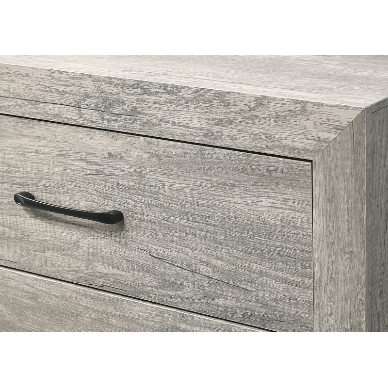 Meuble en bois 1 pièce 5 tiroirs, Gris