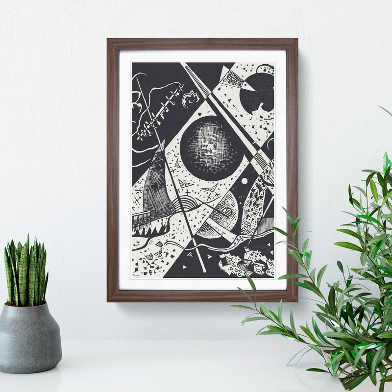 Small Worlds VI by Wassily Kandinsky - Single Picture Frame Print on Wood, 36cm H x 27cm W x 2cm D, Walnut Framed