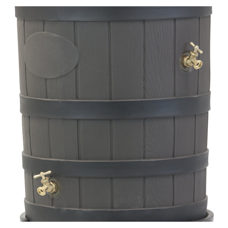 Good Ideas 50 Gallons Plastic Drainable Rain Barrel