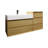 Albizu 49" Wall-Mounted Single Bathroom Vanity-69315964