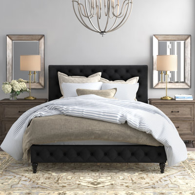 Corderro Tufted Upholstered Low Profile Platform Bed -  Alcott HillÂ®, 6F7FB8D5194246BBB77EC4FD59BCEBCD