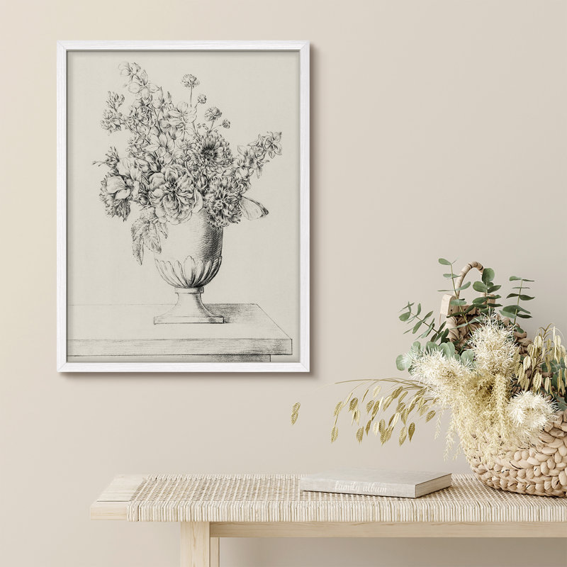 "Vase fleurs bouquets rustiques, H 16 po x l 12 po, Blanc