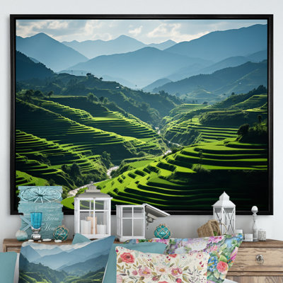 «Vietnamien riz terrasse» sur toile