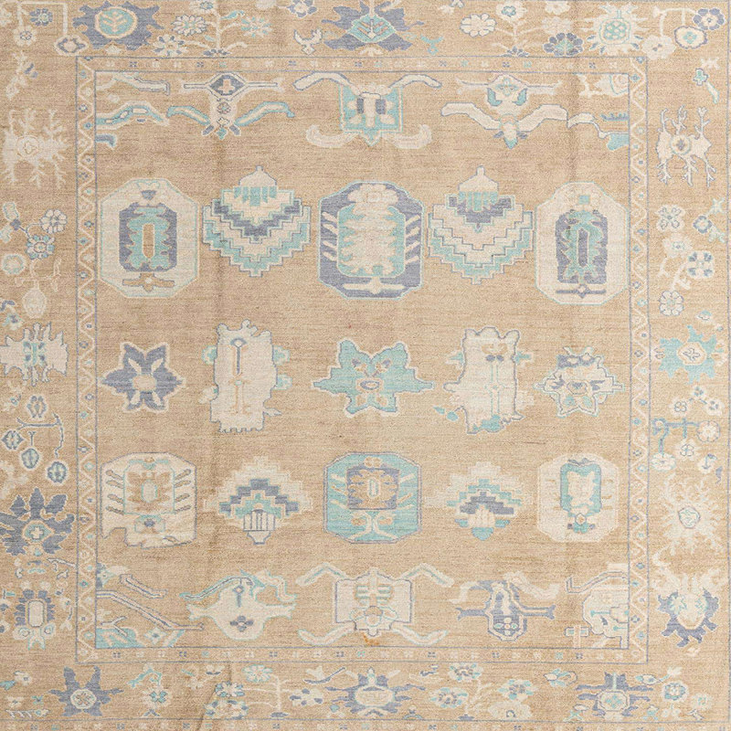 Tapis abstrait moderne 4603, Carré 4 pi