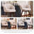 Mid-Century Modern Chenille Fabric Counter Stool, Upholstered Swivel Barstool With Wood Legs, Counter Height Stool with Wingback, Footrest, For Kitchen Island Bar Counter, Beige, Single-1858234491-1855512861