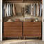 Ensemble de commode et table de chevet en bois de noyer, commode 3 tiroirs pour la chambre à coucher, ensemble de table de chevet de 2, ensemble de chambre classique-290496781