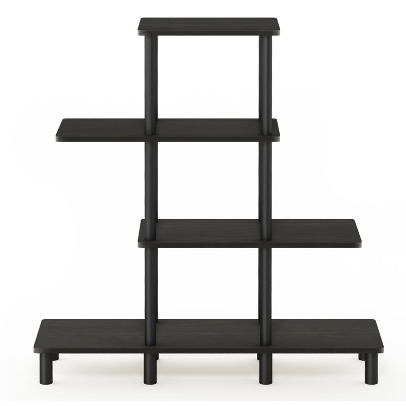 Tice Geometric Bookcase, Espresso
